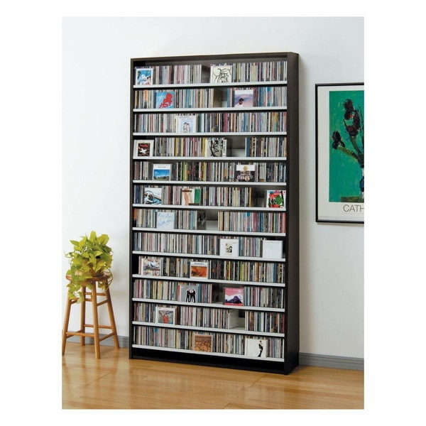 CDストッカー ダーク ハイタイプ CS1284D メーカー直送