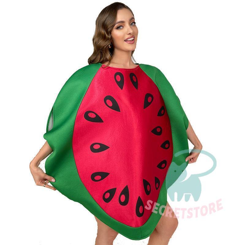 【 2025新作最安値に挑戦】 衣装 コスプレ スイカ すいか 仮装 コスチューム 野菜 果物 食べ物 着ぐるみ 　パーティー イペント 大人 面白い