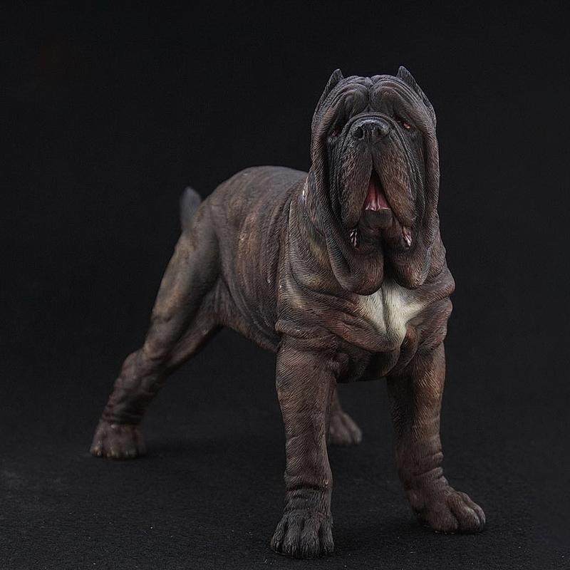 JXK 1/6 サイズ ナポリタンマスティフ イギリス 犬 動物 リアル フィギュア PVC プラモデル プレミアム 大人のおもちゃ 23cm級 オリジナル スタチュー 犬好き