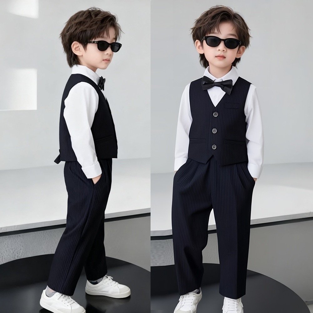 七五三子供服 学園祭 卒業入学 結婚式 発表会 タキシード スーツ 結婚 子供服 フォーマル 1歳ドレススーツスーツ男の子ホストピアノ演奏スーツ秋冬風フラワーガール小さなスーツ