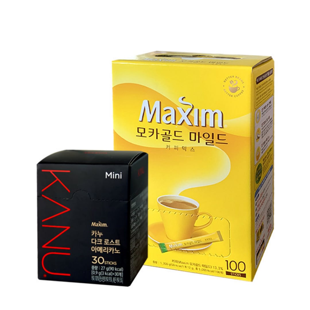 モカゴールド マイルド コーヒーミックス 12g 100t + カヌー ダークロースト アメリカーノミニ 0.9g 30t