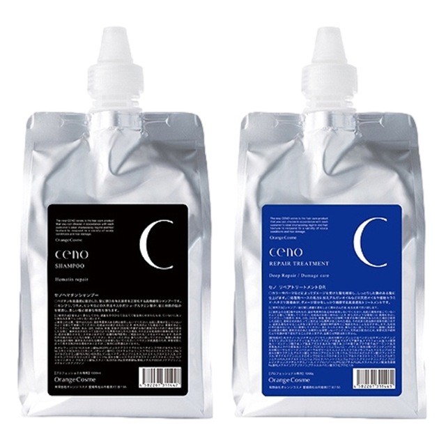 [国内正規品]オレンジコスメ セノ セット /ヘマチンシャンプーHR +リペアトリートメント 1000ml/1000g Orange Cosme シャンプー