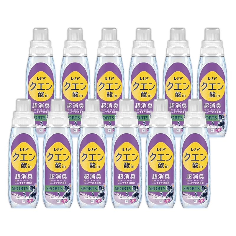 レノア クエン酸in 超消臭 衣類のすすぎ消臭剤 SPORTS リフレッシュリリーの香り 本体 430mL×12本 [ケース品] 8,578円