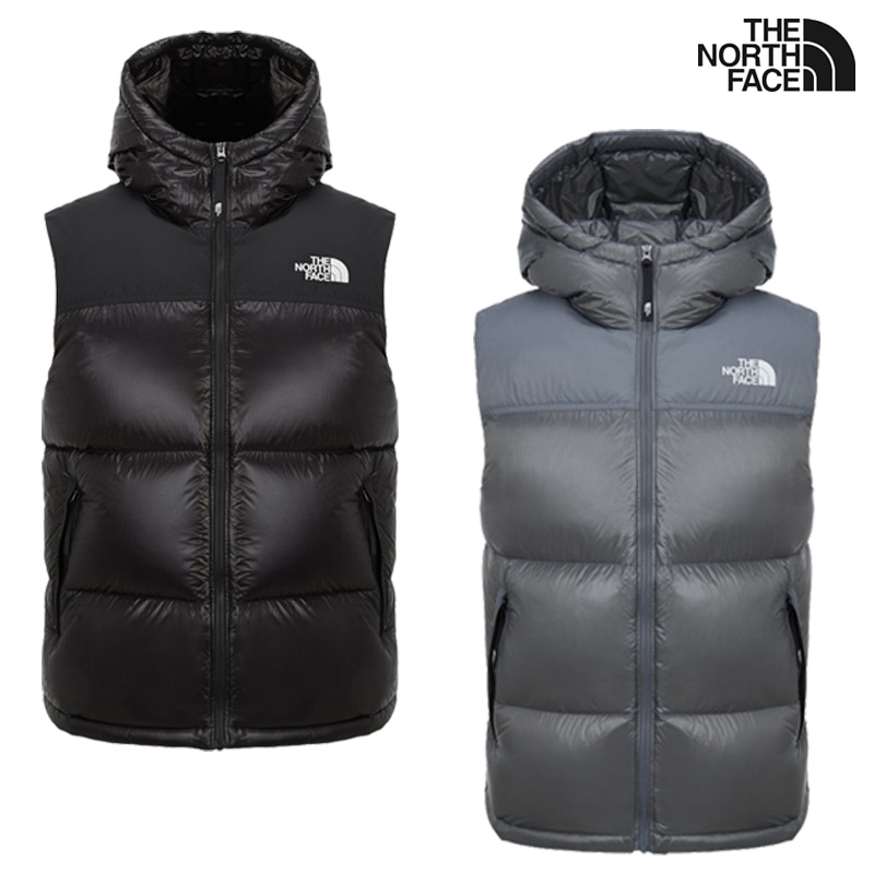 NV1DR64 MS NUPTSE AIR VEST RDS 25FW 新作 ユニセックス ダウン 軽量 防寒 フード付き 冬コーデ デイリー アウトドア タウンユース コーデ提案 パンツ デニム