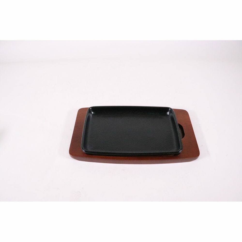 （まとめ買い）カンダ S ステーキ皿 角型E 22cm [x3]