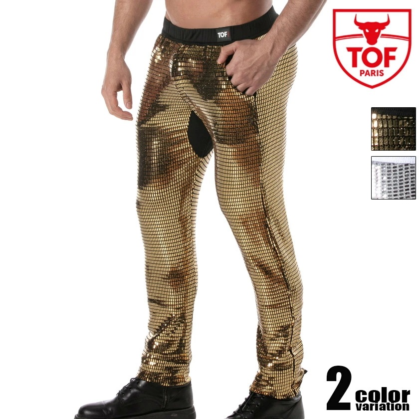 TOF PARIS/Trends Of Friends Glitter Pants Gold for menスパンコール ロングパンツ メンズ 長ズボン ボトムス 光沢 15,536円