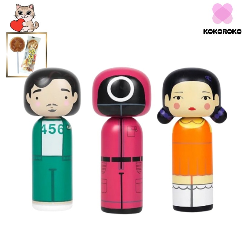 [イカゲーム] 「引っ越し祝いプレゼント」コペンハーゲン オブジェ ルシカス コケシドル(プレイヤー 456 マスクウォーカー ヨンヒ)選択1/イカゲーム2/イカゲームコラボ