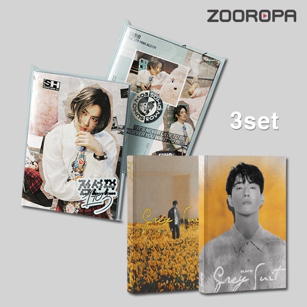 [3종세트] 수호 EXO SUHO 점선면 1 to 3 Grey Suit 5,553円