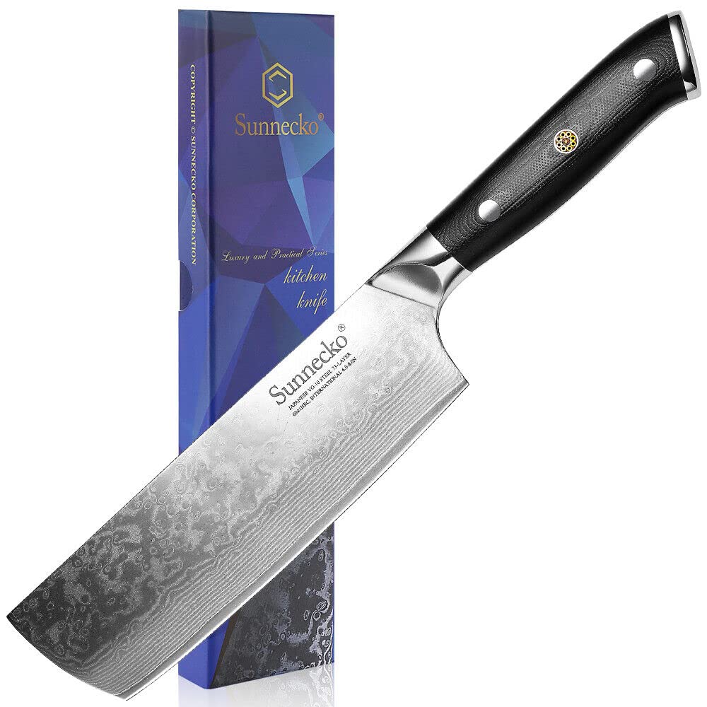菜切り包丁 ダマスカス包丁 180mm 73層 VG-10 野菜包丁 包丁 ステンレス 両利き 肉切り よく切れる 錆びにくい (菜切り包丁180mm) 6,191円