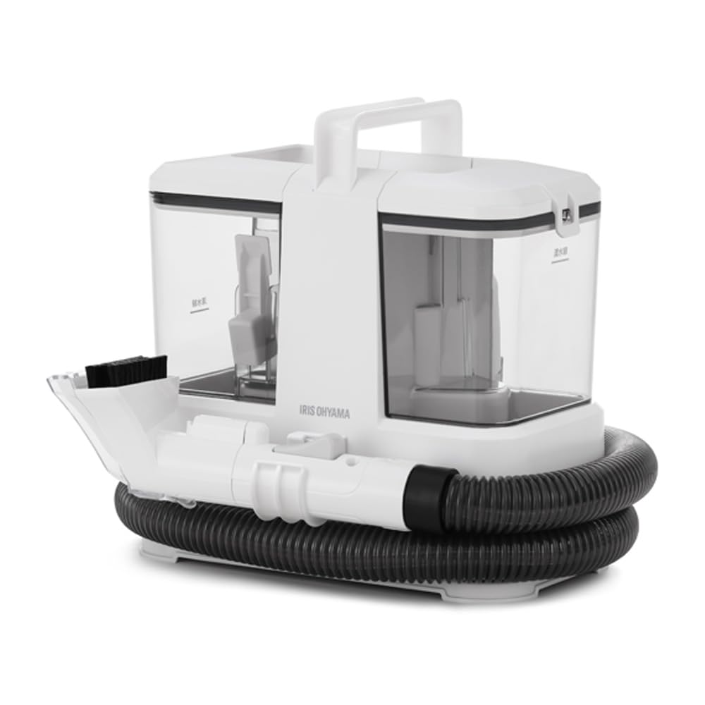 【2024年モデル】アイリスオーヤマ リンサークリーナー 自動ポンプ式 ＆軽量モデル 強力吸引10,500Pa 染み抜き 布洗浄機 ブラシヘッド＆T字型ヘッド付属 楽ちん給水口 RNSP-P500 ホ