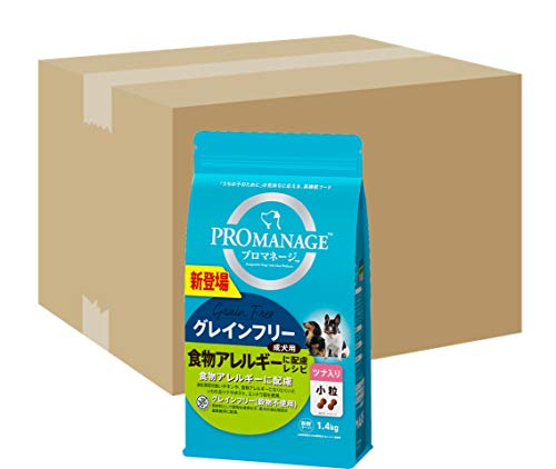 プロマネージ ドッグフード 成犬用 食物アレルギーに配慮レシピ 小粒 ツナ入り 1.4kg×6個 (ケース販売)