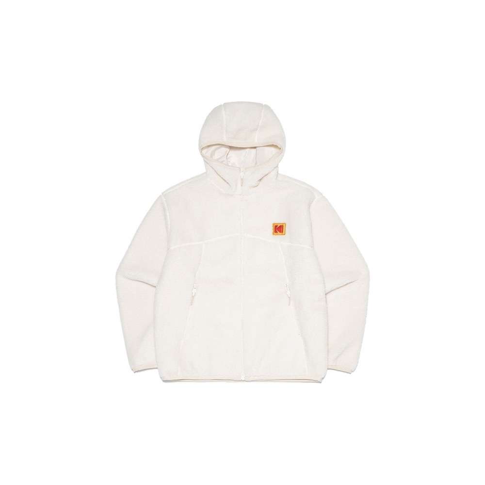 KODAK ApparelエッセンシャルフリースフードジャケットIVORY