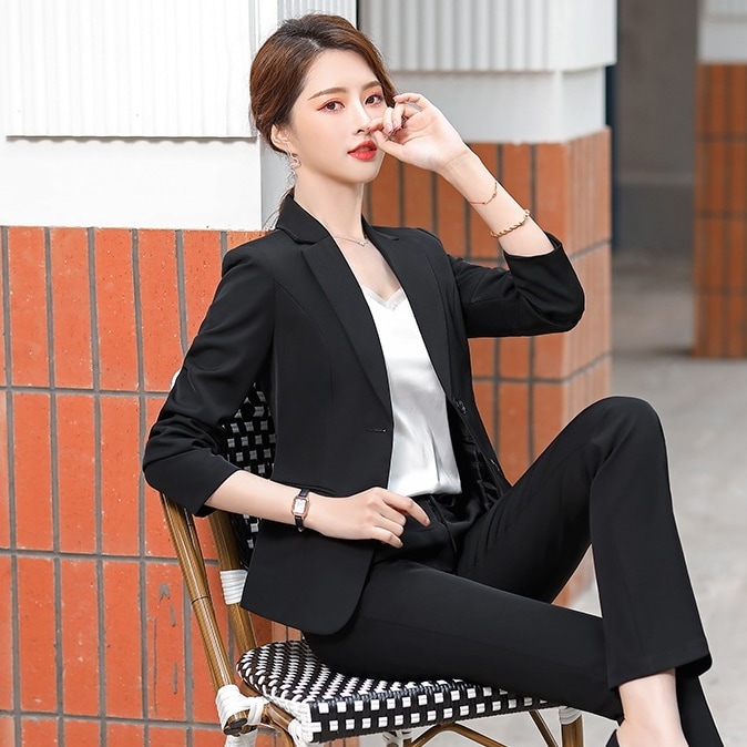 涼しく楽ちんセットアップ スーツ セットアップ 韓国ファッション 入園 入学 卒園 卒業 ビジネススーツ レディース 洗える ストレッチ 上下セット
