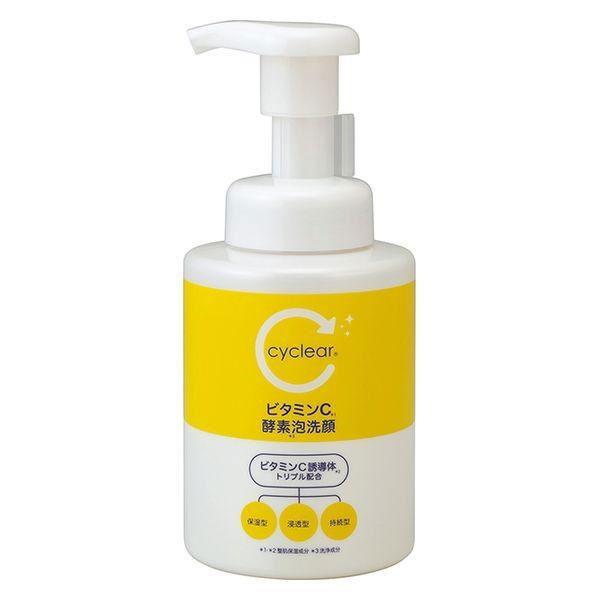 熊野油脂 cyclear サイクリア ビタミンC 酵素洗顔 洗顔フォーム 300ml 30本セット 【ケース販売】