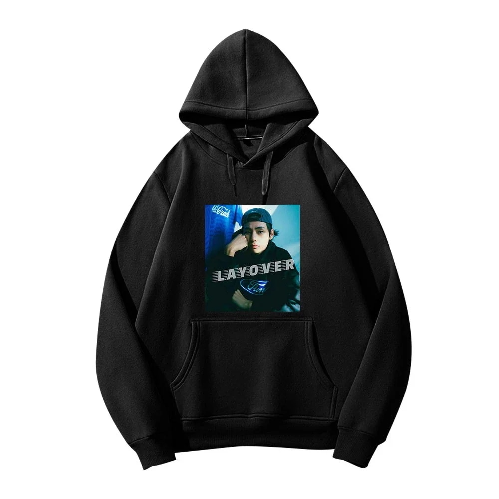 テヒョンソロアルバムポスターlayo Erルーズプルオーバーパーカートレーナーコンサート歌唱