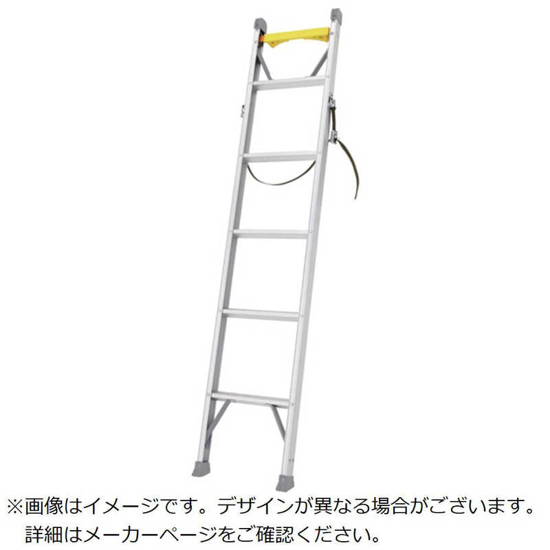 長谷川工業　電柱昇降用1連はしご 1.83m 安全ベルトバンド付　LQ118BA6010