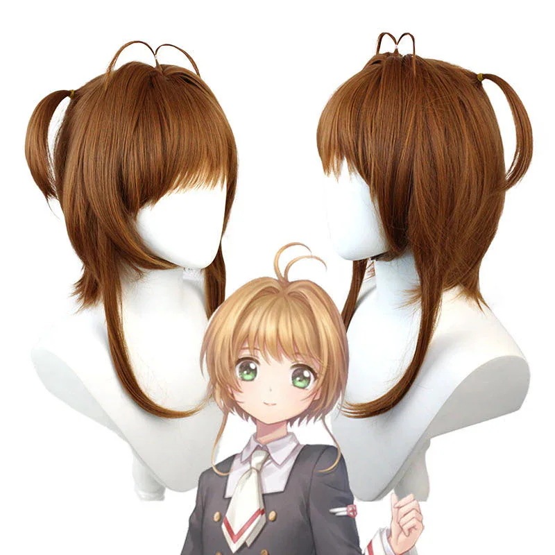 カードキャプターさくら木之本桜ウィッグcosplayコスプレ