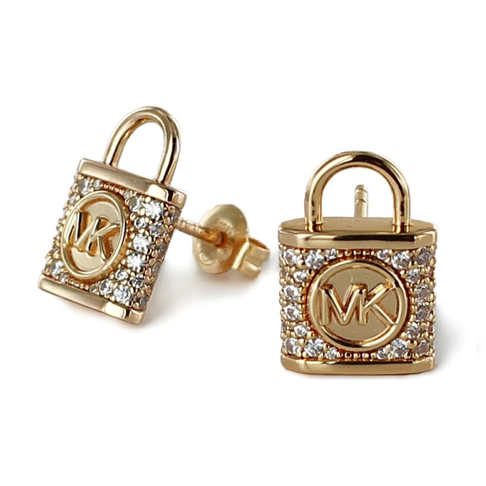 マイケルコース 南京錠 ピアス レディース おしゃれ シルバー925 キュービックジルコニア スタッドピアス 両耳用 女友達 彼女 妻 誕生日 記念日 プレゼント MICHAEL KORS ポイント消