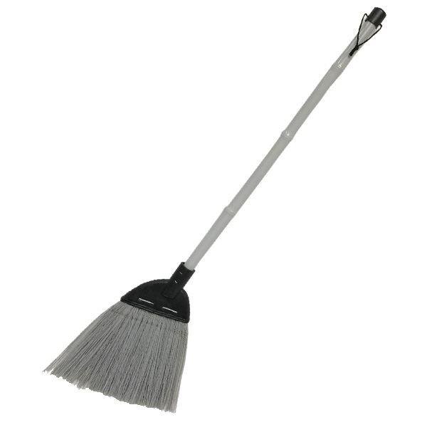 （まとめ）庭ほうき化繊 短柄 [60個セット]