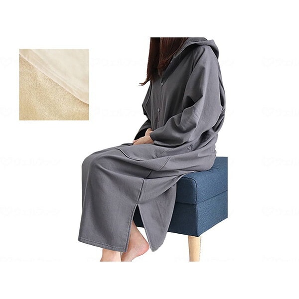 丸昌 バスローブポンチョ アイボリー メーカー直送