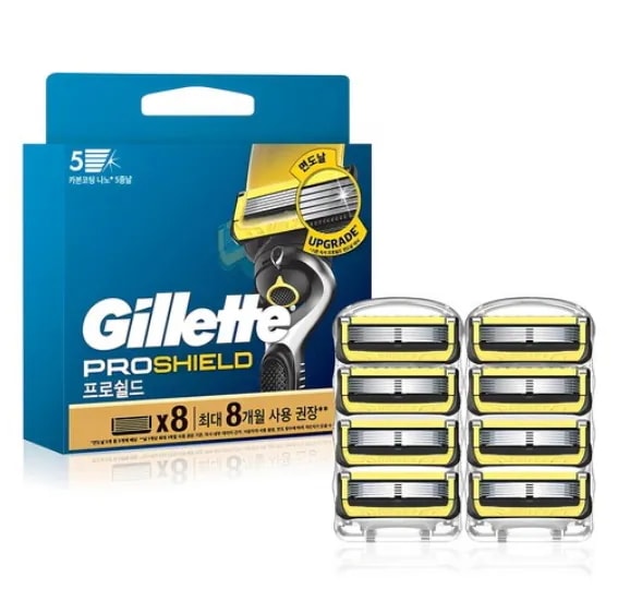 ジレットフュ ジョンプロシ ルドイエロ カミソリ刃 8個入り 1個