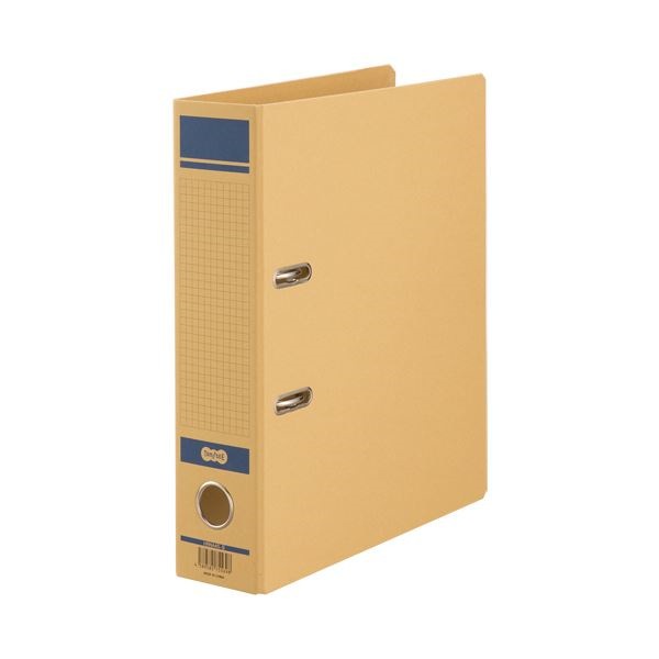 （まとめ）TANOSEE保存用レバー式アーチファイルN A4タテ 背幅77mm 青 1冊 [x30]