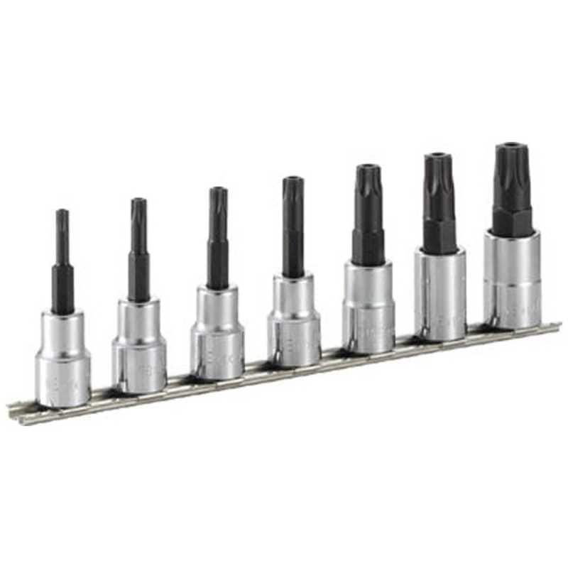 TONE　トルクスソケットセット(いじり防止タイプホルダー付)　HTX407H