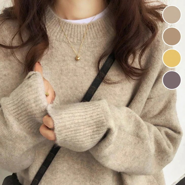 ミックスカラーニット 中厚ニット トップス ニット レディース おすすめ おしゃれ 柔らか ふんわり オーバーサイズ 秋冬新作 4,845円