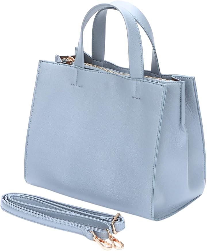 ミウォルナ トートバッグ ショルダーバッグ ハンドバッグ レディース 2way ミニトートバッグ 斜め掛け 軽量 大容量(ブルーグレー)