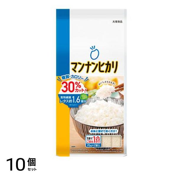 マンナンヒカリ スティックタイプ 525g (75g×7袋入) 10個セット