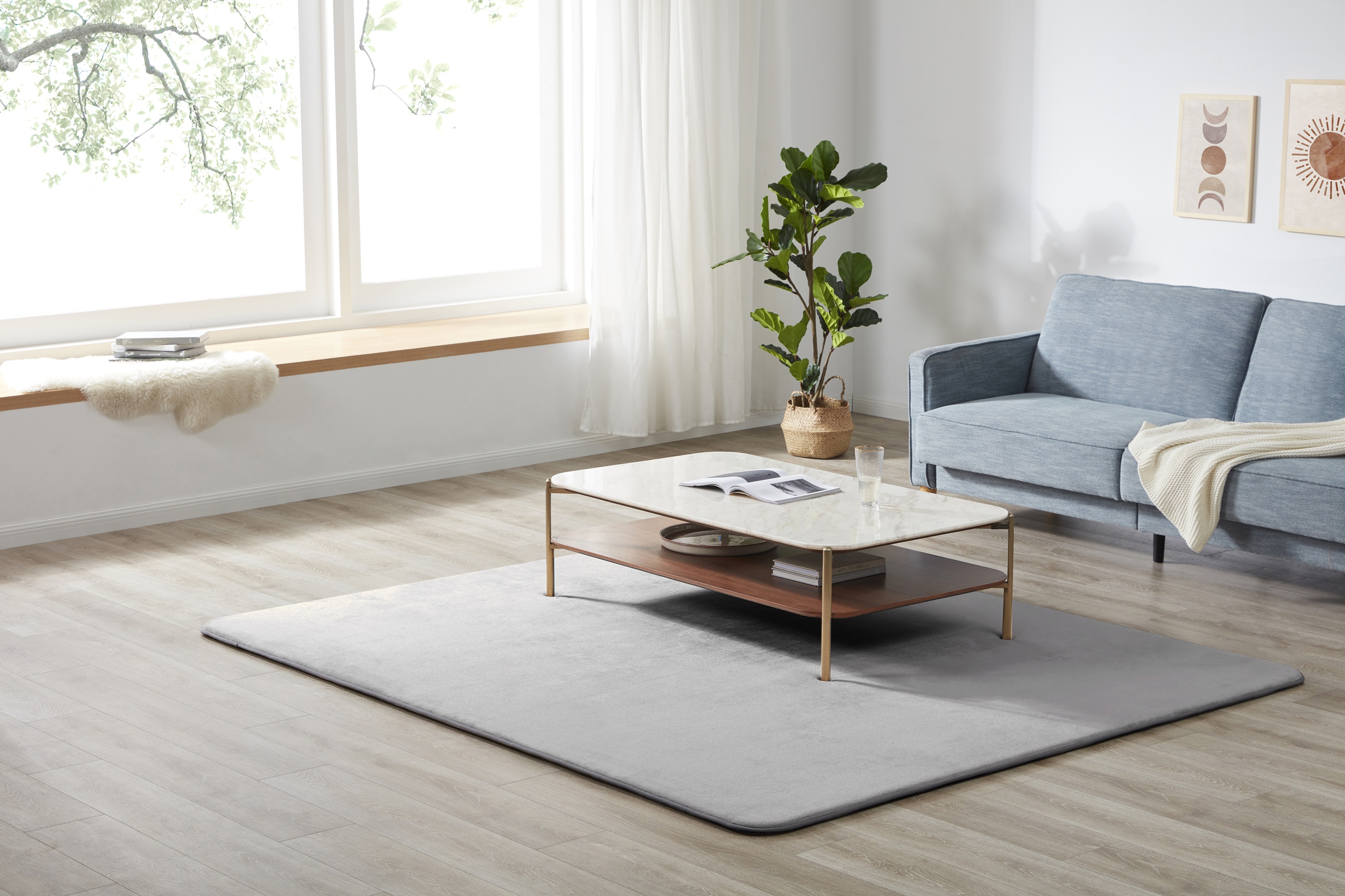 ラグ 低反発 はっ水 ラグマット 極厚25mm 抗菌防臭 200250cm カーペット 厚手 滑り止め 洗える 角型 撥水 床暖房 ホットカーペット おしゃれ 防カビ 防ダニ【グレー】 Grey F