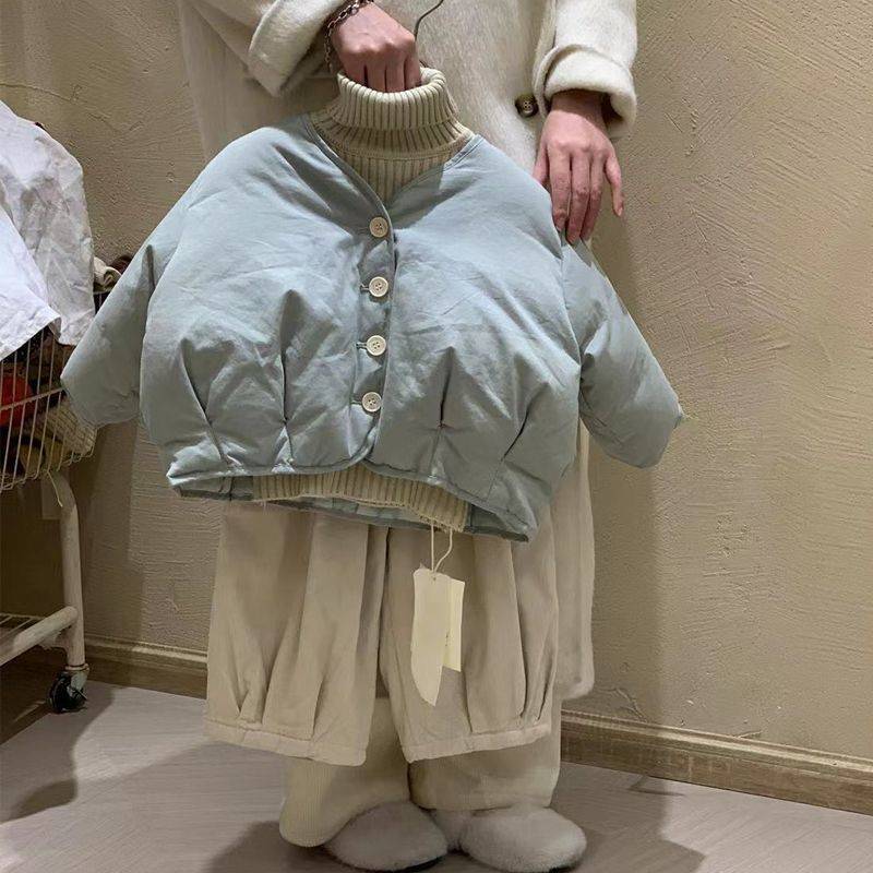 秋冬用子供用綿入りトップス 新生児 かわいい綿入り厚手あったか中綿入り男の子用上着