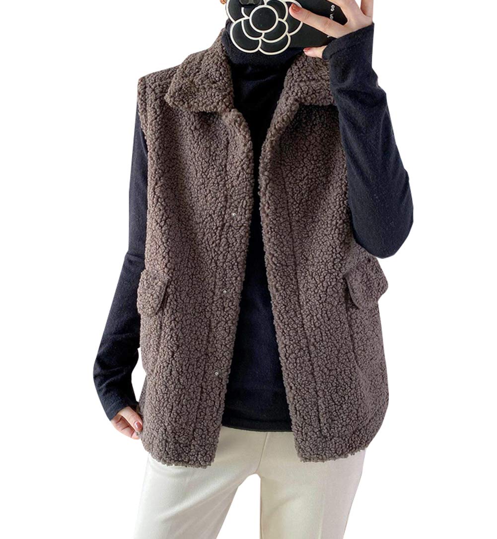 ジュージェン ボアベスト レディース ベスト 厚手 フリースジャケット ノースリーブ アウター 防寒 カジュアル コート 袖なし ファッション 秋 冬 4,296円