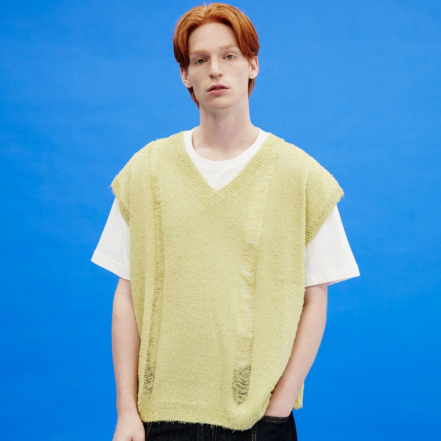 Skashi v neck vest LIME