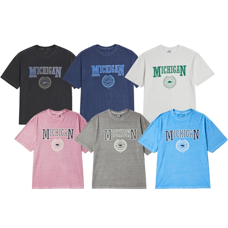 [Monsta X ヒョンウォン 着用] MICHIGAN WOLVERIN 半袖 Tシャツ 韓国