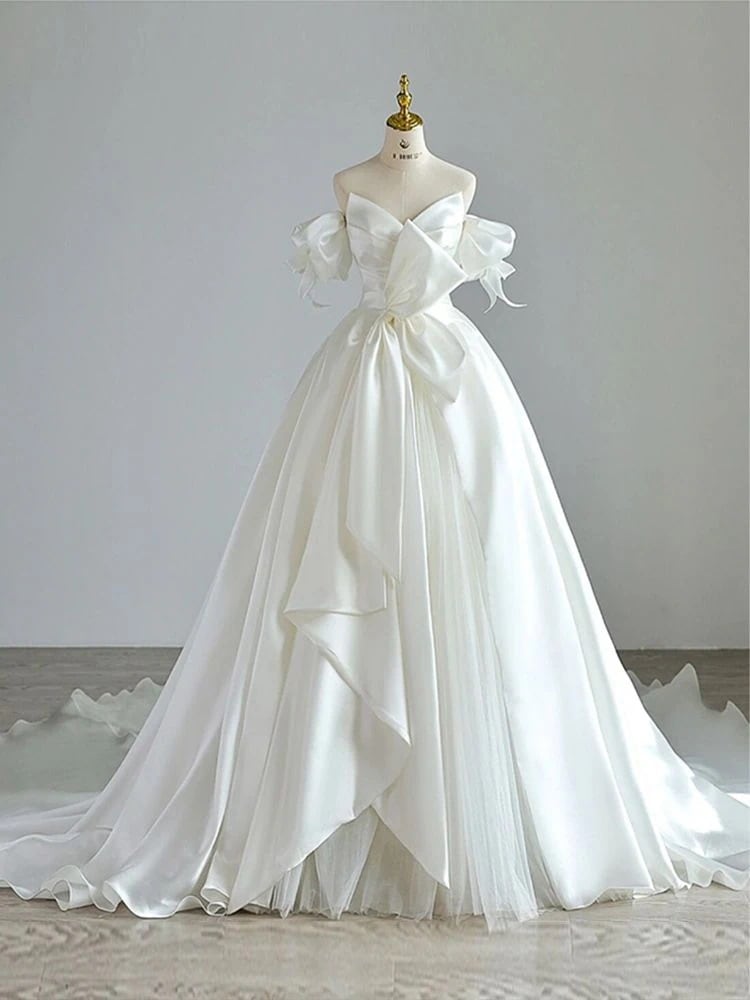 ウェディングドレス 2025 花嫁結婚式メインドレス旅行写真撮影小物アウタードレス