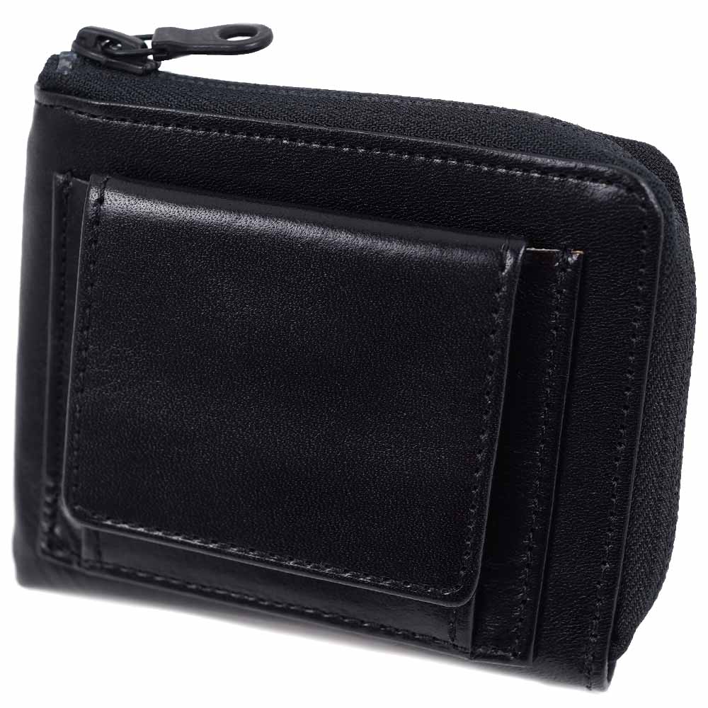 Hawk Company ホークカンパニー 財布 メンズ レディース astore アストア L字ファスナー コンパクト イタリアンレザー AS3002-BLACK ブラック