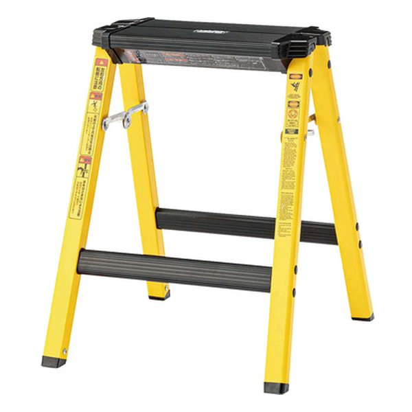 ステップスツール H イエロー 幅36×奥行き39×高さ45cm PC-706YE