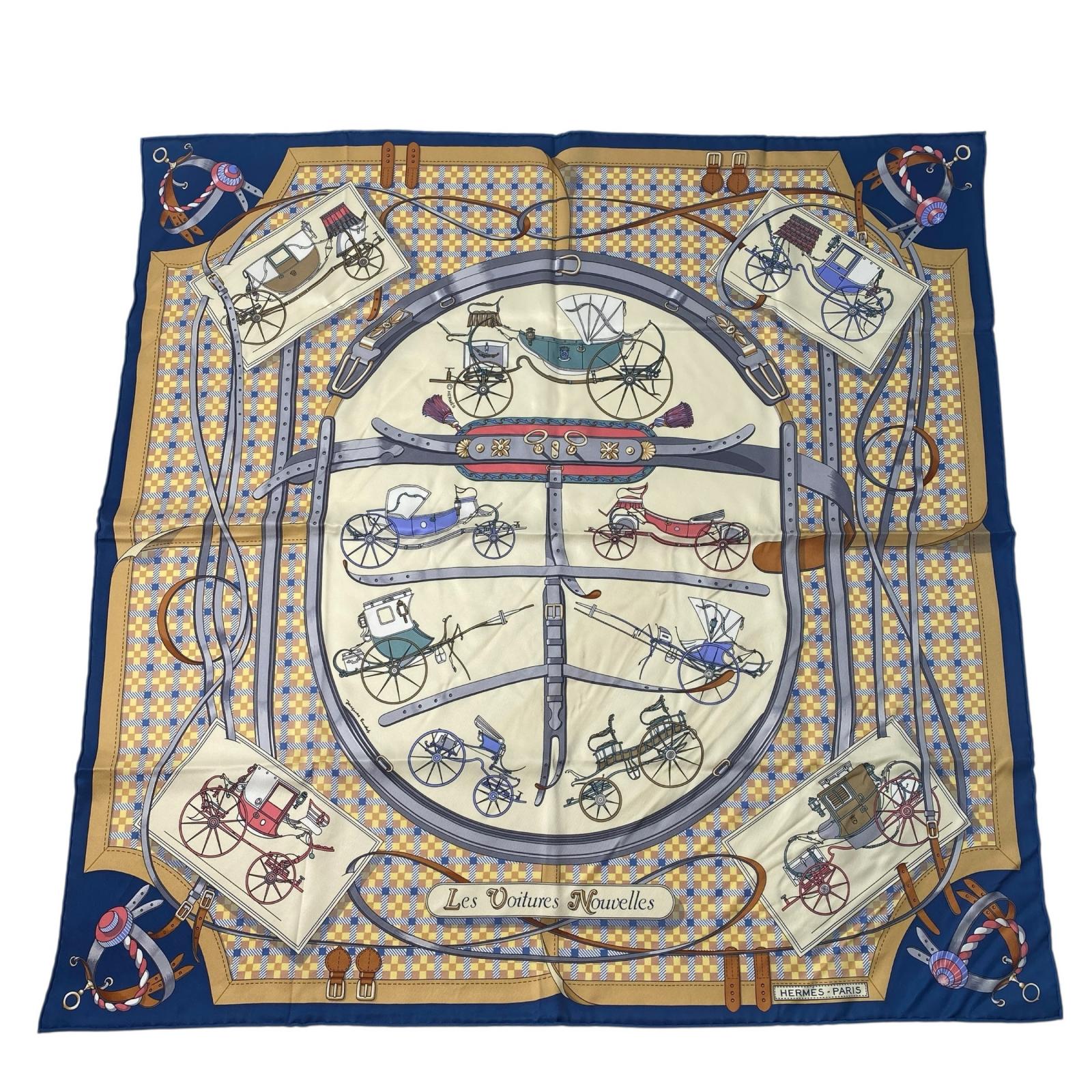 エルメス HERMES レディース スカーフ 馬車の変遷 カレ 70 シルク