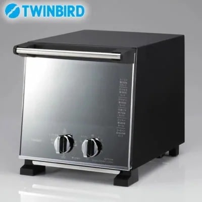 ツインバード スリムオーブントースター TS-D037PB パールブラック