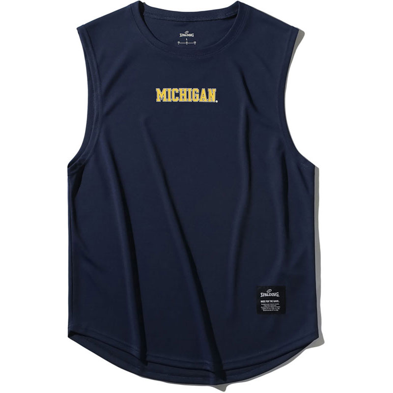 スリーブレス トップ ミシガン タイニーロゴ バスケットボール ノースリーブ・タンクトップ smt25137m-5400