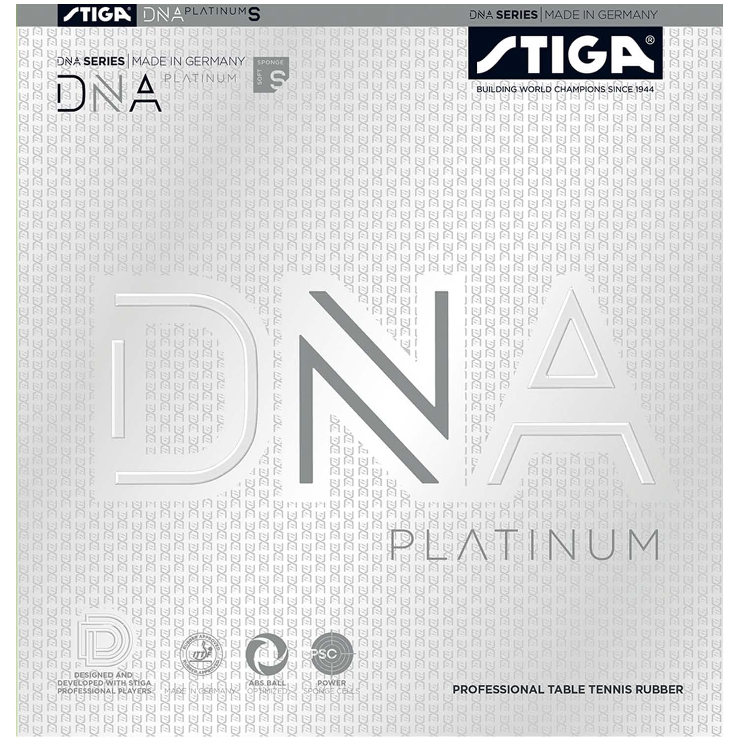 STIGA(スティガ) 卓球 ラバー テンション系裏ソフト DNA プラチナ S ブラック 特厚 1712040121