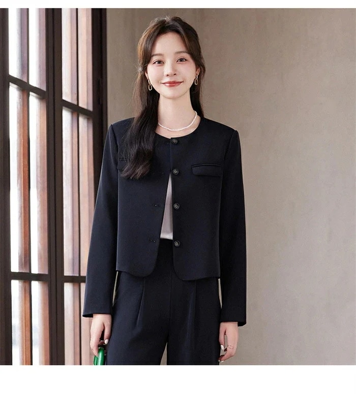セットアップ レディース スーツ パンツスーツ フォーマル セレモニー ノーカラージャケット＆ワイドパンツ 2点セット ビジネススーツ ママスーツ 入学式 卒業式 入園式 卒園式 着痩せ 通勤 オフィ 5,511円
