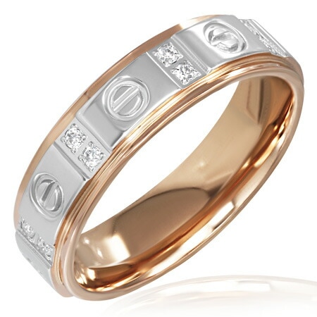 コンフォートステンレスリング（SRV166）指輪 10号 15号 鍵穴 キーリング ピンクゴールド サージカルステンレス316L 男性 女性 プレゼント アクセサリー r0943xxxxxxxx