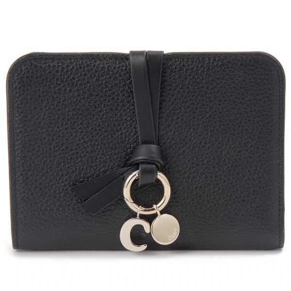 クロエ 二つ折り財布 ブラック CHC25AP999 F57 001 ALPHABET BIFOLD WALLET BLACK 並行輸入品
