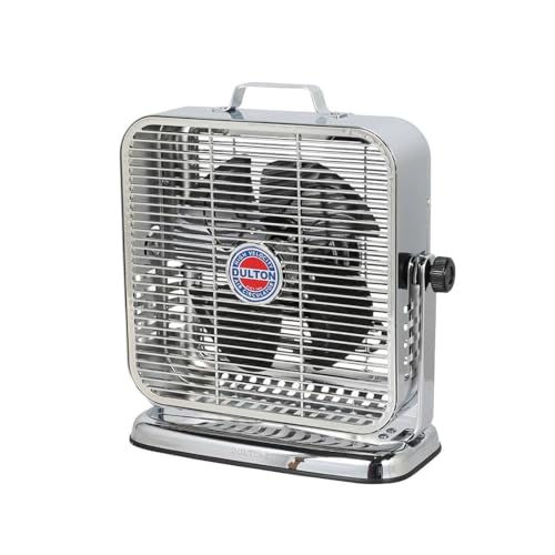 ダルトン(Dulton) 扇風機 エアー サーキュレーター クローム シルバー 角度調整可能 風量3段階調節 換気 空気循環 高さ40cm 幅38cm 奥行21cm DSZ-0541CR/BK AIR