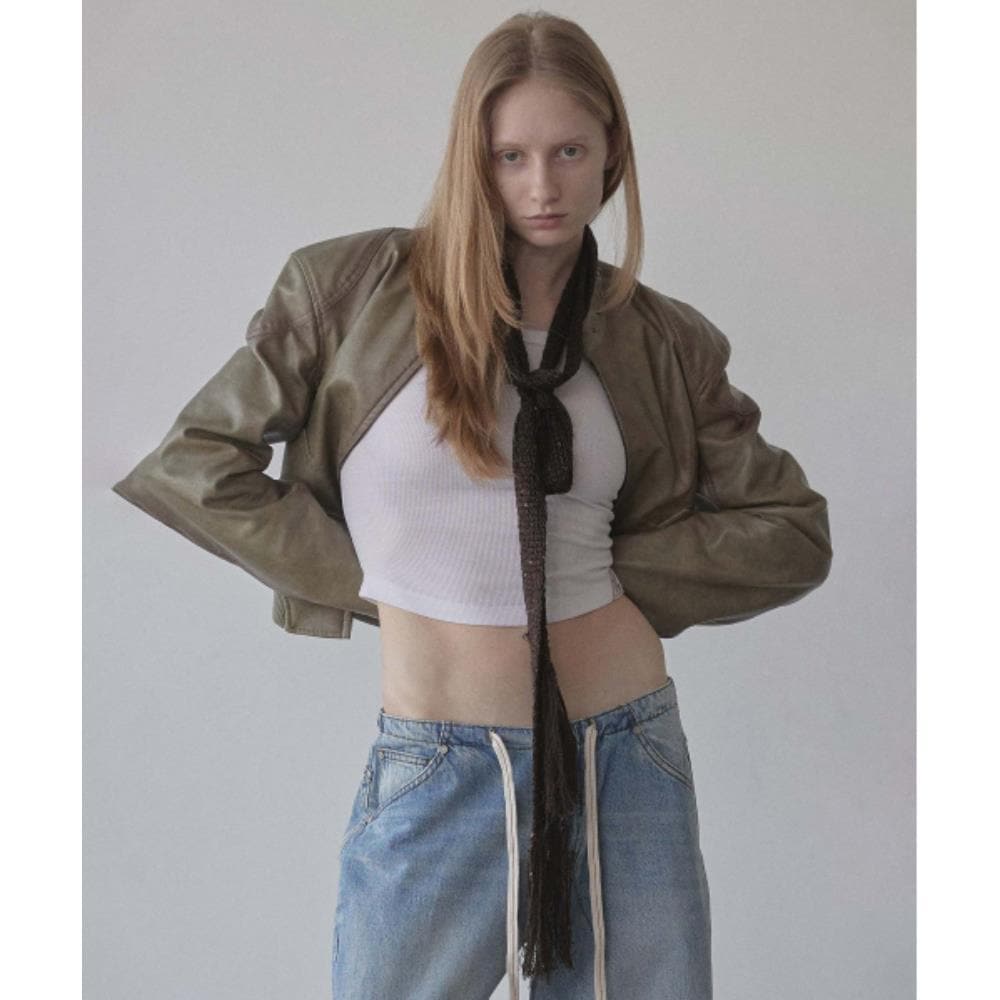 スカルプター Skinny Sequin Scarf Brown SC24A602BR