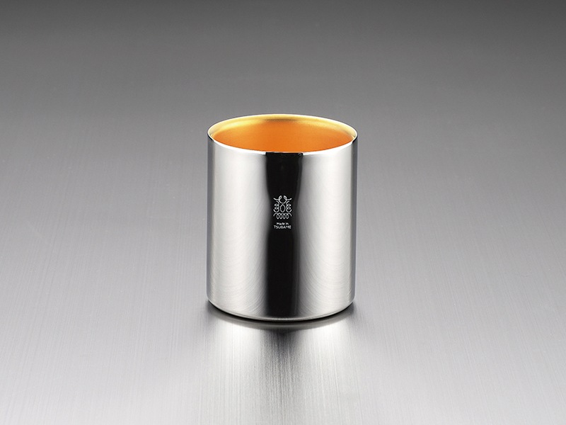 「金の贅」18-8ステンレスW構造タンブラー（内面24金めっき）