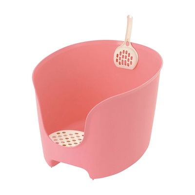 他サイト： ラプレ　壁高ネコトイレ　ピンク　ＣＲＣ30―17―10―10―00の商品画像