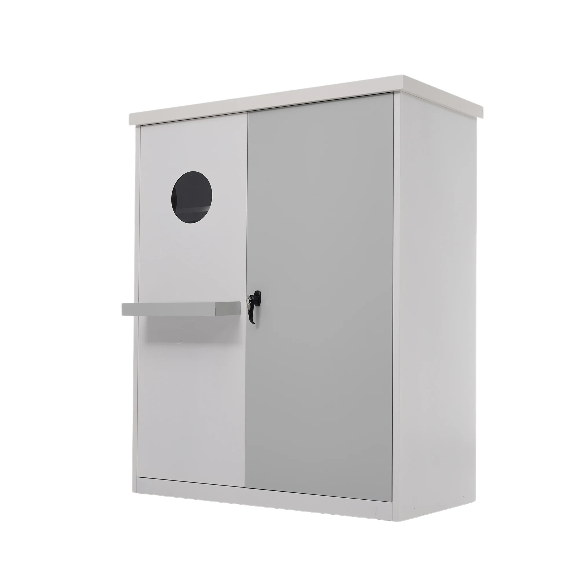 【122】123*61*150cm 戸外収納庫 倉庫 大型物置 屋外 防水/耐侯 収納可能 ガーデン/庭/田畑/農場 頑丈 大容量 専用キー付き 小物ケース付き